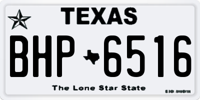 TX license plate BHP6516