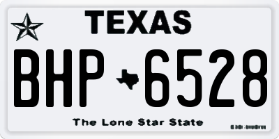 TX license plate BHP6528