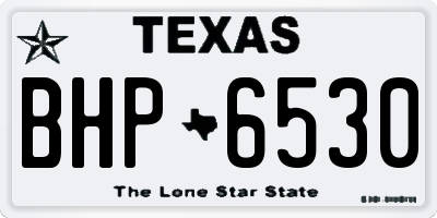 TX license plate BHP6530