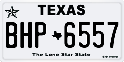 TX license plate BHP6557