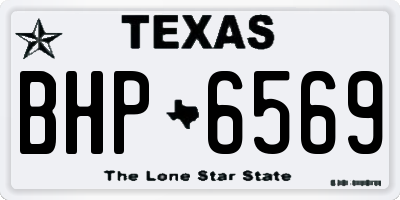 TX license plate BHP6569
