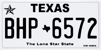TX license plate BHP6572