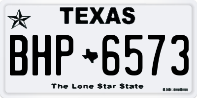 TX license plate BHP6573