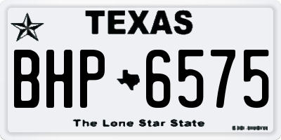 TX license plate BHP6575