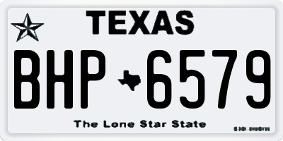 TX license plate BHP6579