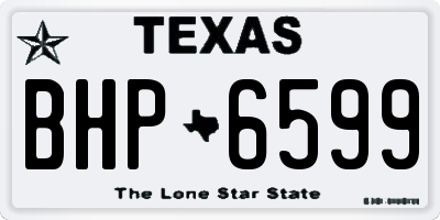 TX license plate BHP6599