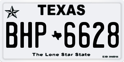 TX license plate BHP6628