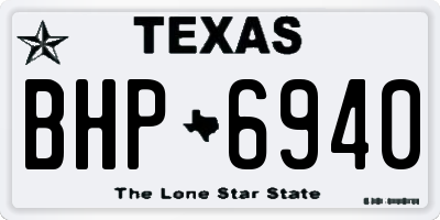 TX license plate BHP6940