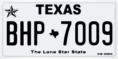 TX license plate BHP7009