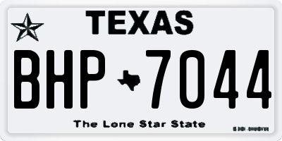 TX license plate BHP7044