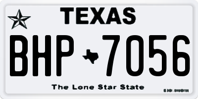 TX license plate BHP7056