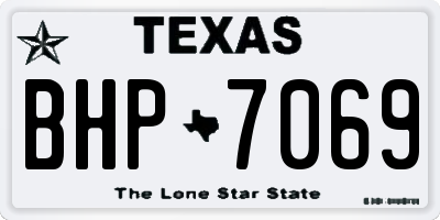 TX license plate BHP7069