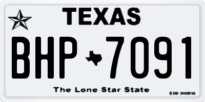 TX license plate BHP7091