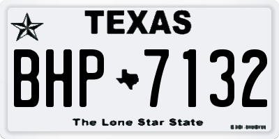 TX license plate BHP7132