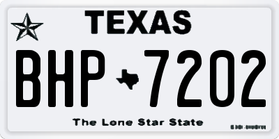 TX license plate BHP7202