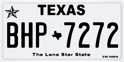 TX license plate BHP7272