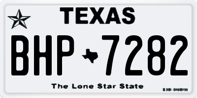 TX license plate BHP7282