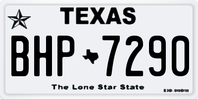 TX license plate BHP7290