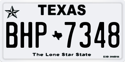 TX license plate BHP7348