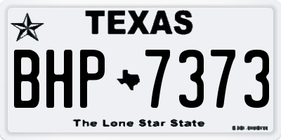 TX license plate BHP7373