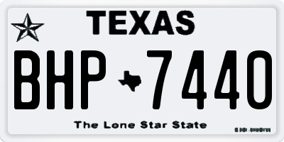 TX license plate BHP7440