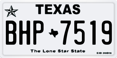 TX license plate BHP7519