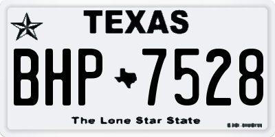 TX license plate BHP7528