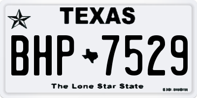 TX license plate BHP7529