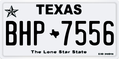 TX license plate BHP7556