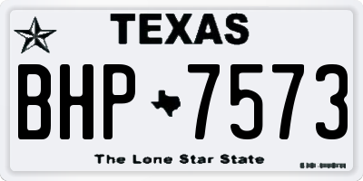 TX license plate BHP7573