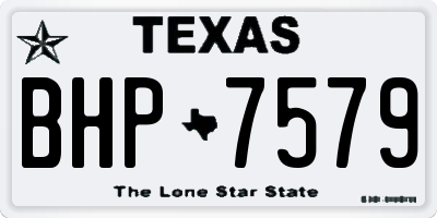 TX license plate BHP7579