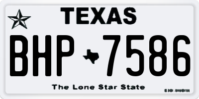 TX license plate BHP7586