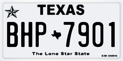 TX license plate BHP7901