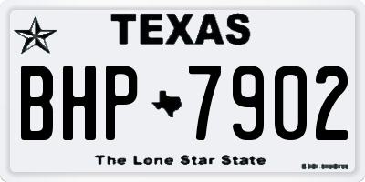 TX license plate BHP7902