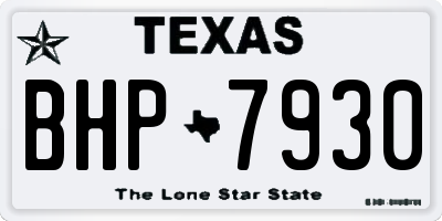 TX license plate BHP7930