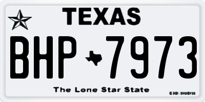 TX license plate BHP7973