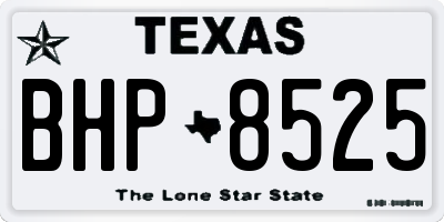 TX license plate BHP8525