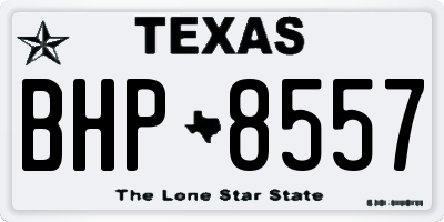 TX license plate BHP8557