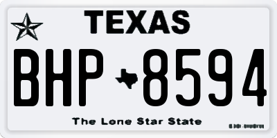TX license plate BHP8594
