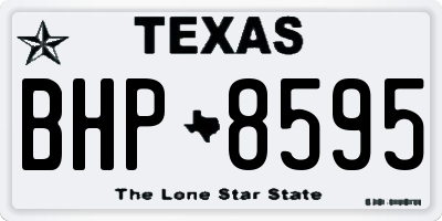 TX license plate BHP8595