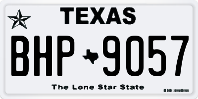 TX license plate BHP9057