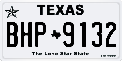 TX license plate BHP9132