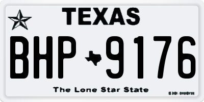 TX license plate BHP9176