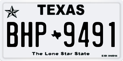 TX license plate BHP9491