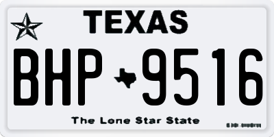 TX license plate BHP9516