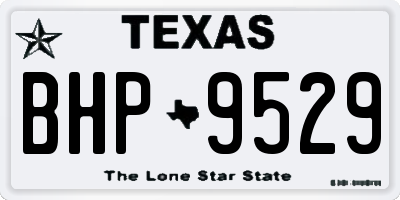 TX license plate BHP9529