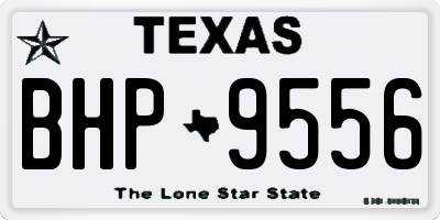 TX license plate BHP9556