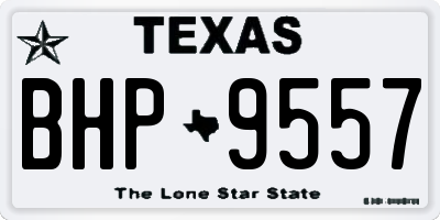 TX license plate BHP9557