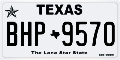 TX license plate BHP9570