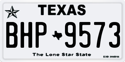 TX license plate BHP9573